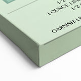 Margarita Cocktail Recipe - Bar Wall Art for Kitchen & Home Decor