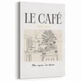 Le Café Coffee Shop Illustration - Coffee Wall Art for Kitchen