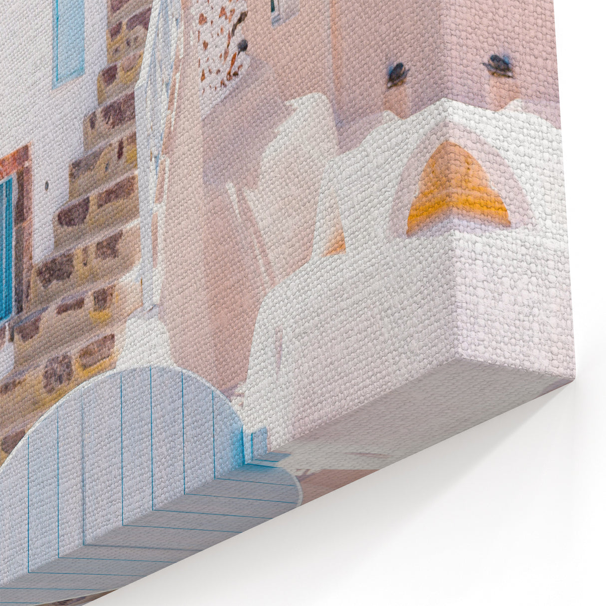 Santorini Charm - Summer Wall Art, Mediterranean Travel Print