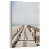 Seaside Boardwalk - Summer Wall Art, Coastal Beach Print