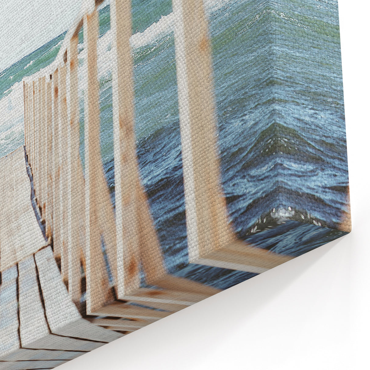 Rustic Ocean Pier - Summer Wall Art, Coastal Landscape Print