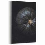 Dark Pumpkin Close-Up – Moody Fall Wall Art for Home Décor