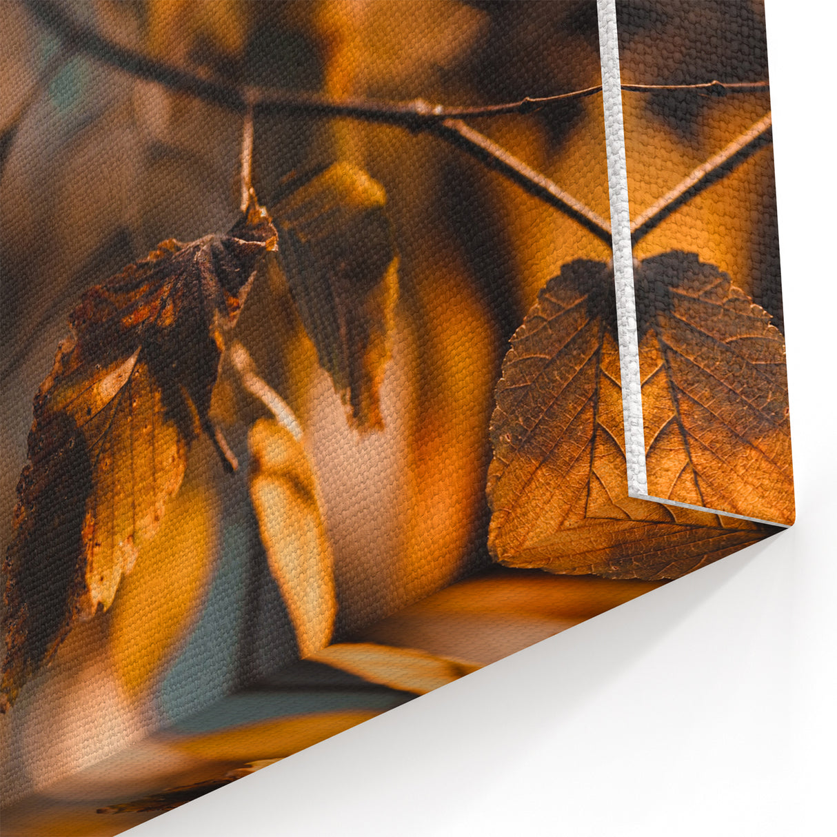 Golden Autumn Leaves – Soft Focus Fall Wall Art Print