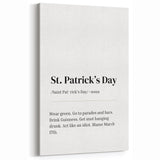 Funny St. Patrick’s Day Wall Art – Irish Typography Print Decor