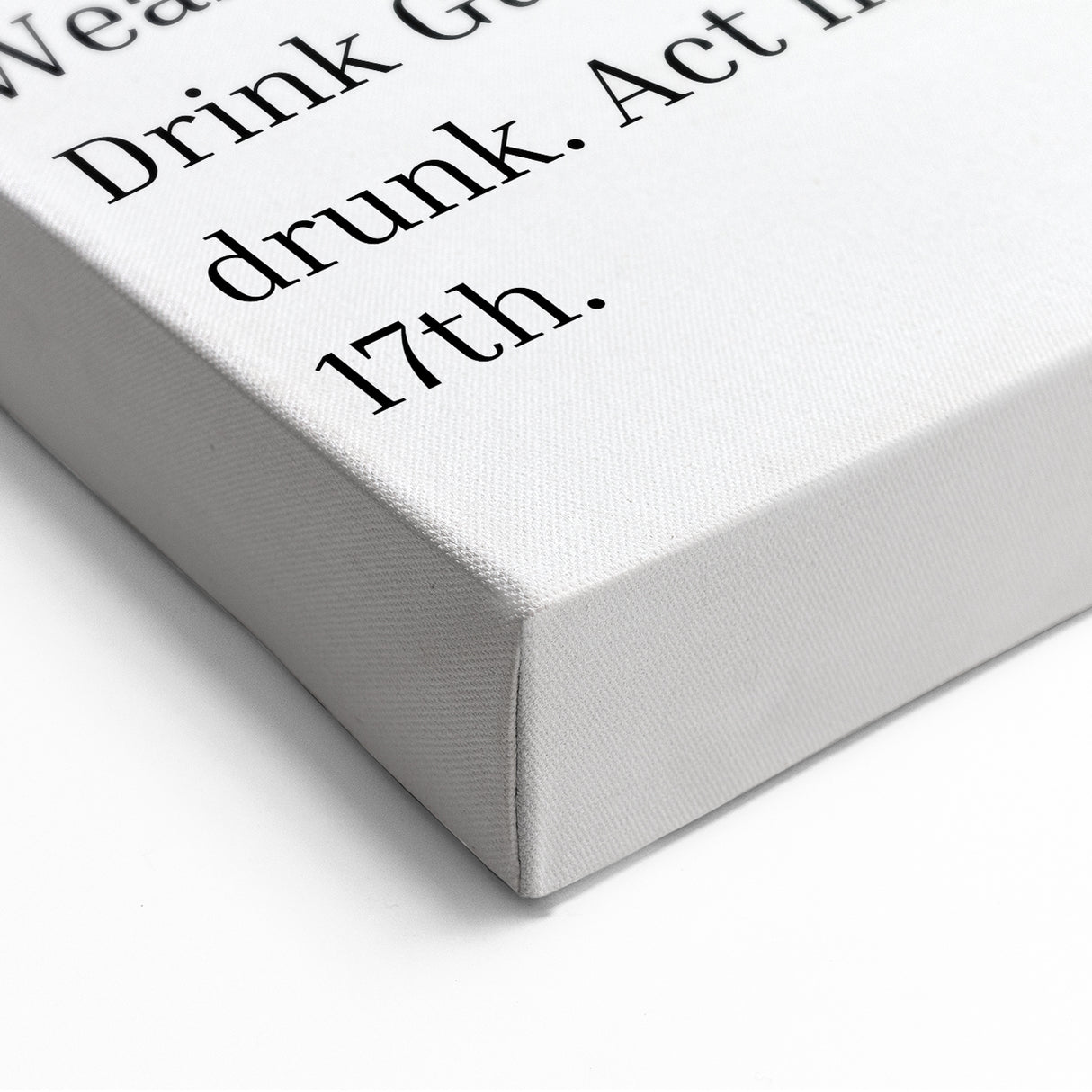 Funny St. Patrick’s Day Wall Art – Irish Typography Print Decor