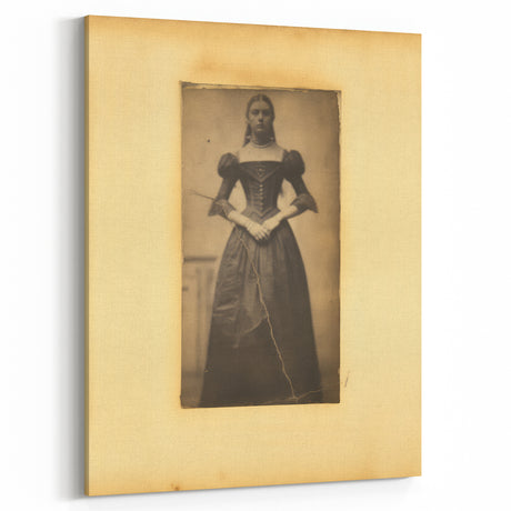 Antique Daguerreotype Portrait Art – Retro Vintage Canvas & Prints