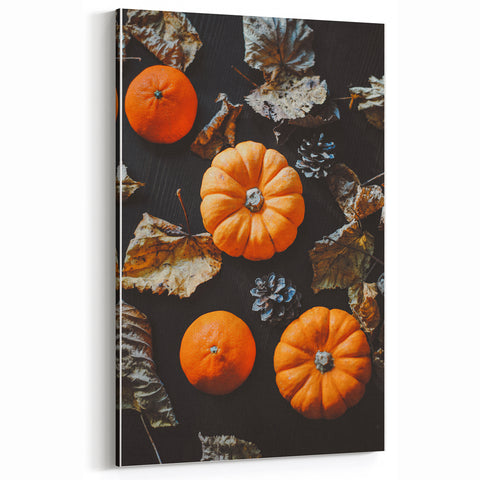 Rustic Pumpkins & Leaves – Fall Wall Art for Seasonal Décor