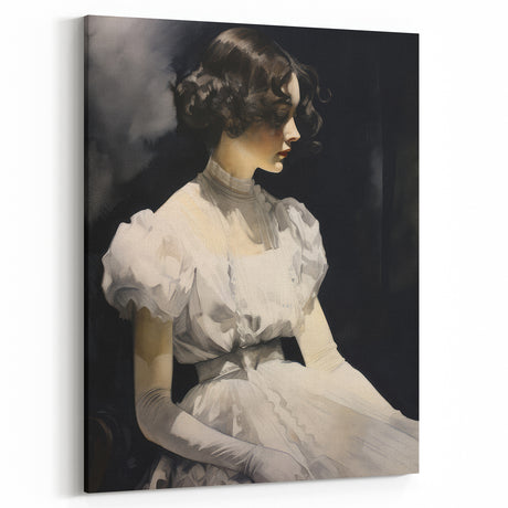 Elegant Vintage Portrait Art – Antique Retro Canvas & Prints