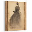 Victorian Sketch Portrait Art – Antique Charcoal Canvas & Prints