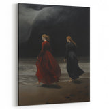 Dramatic Vintage Portrait Art – Antique Ocean Canvas & Prints
