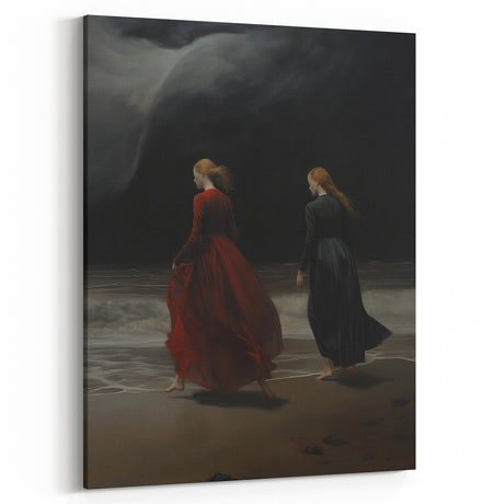 Dramatic Vintage Portrait Art – Antique Ocean Canvas & Prints