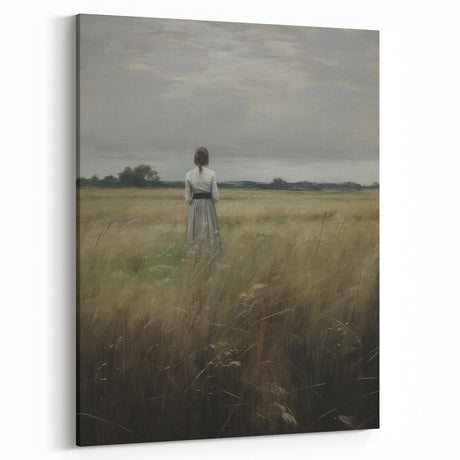Solitary Vintage Landscape Portrait – Antique Canvas & Prints