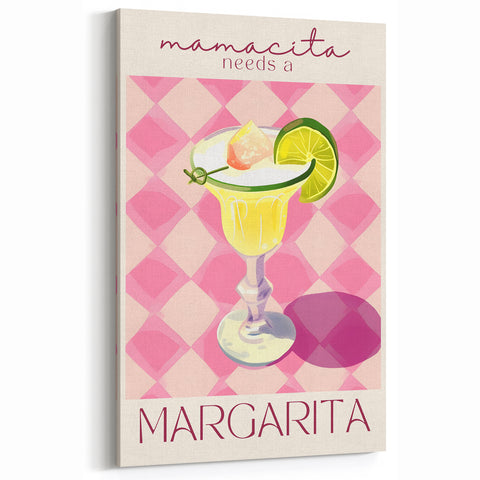 Mamacita Needs a Margarita - Bar Wall Art for Kitchen & Lounge