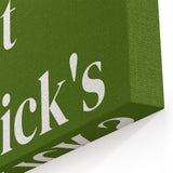 Happy St. Patrick's Day Wall Art – Irish Shamrock Decor Print