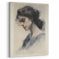 Classic Portrait Artwork – Vintage Elegant Woman Wall Art