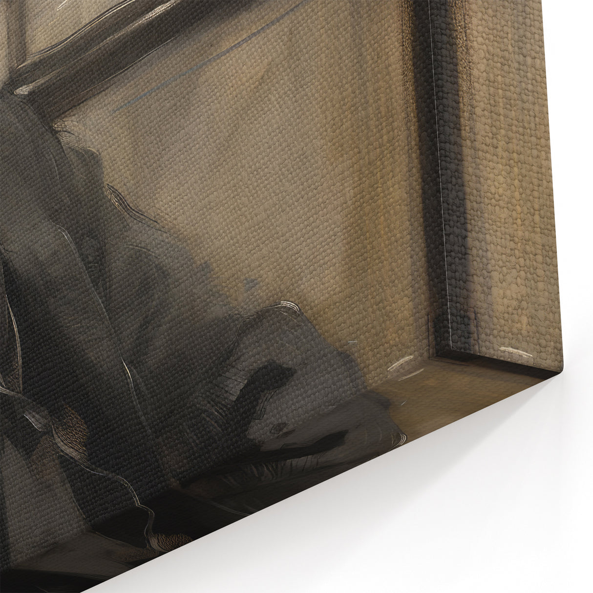 Classic Portrait Artwork – Vintage Man in Reflection Wall Art