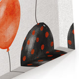 Spooky Halloween Balloons Canvas Art - Halloween Wall Decorations