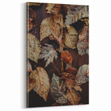Frosted Autumn Leaves – Fall Wall Art for Rustic Seasonal Decor