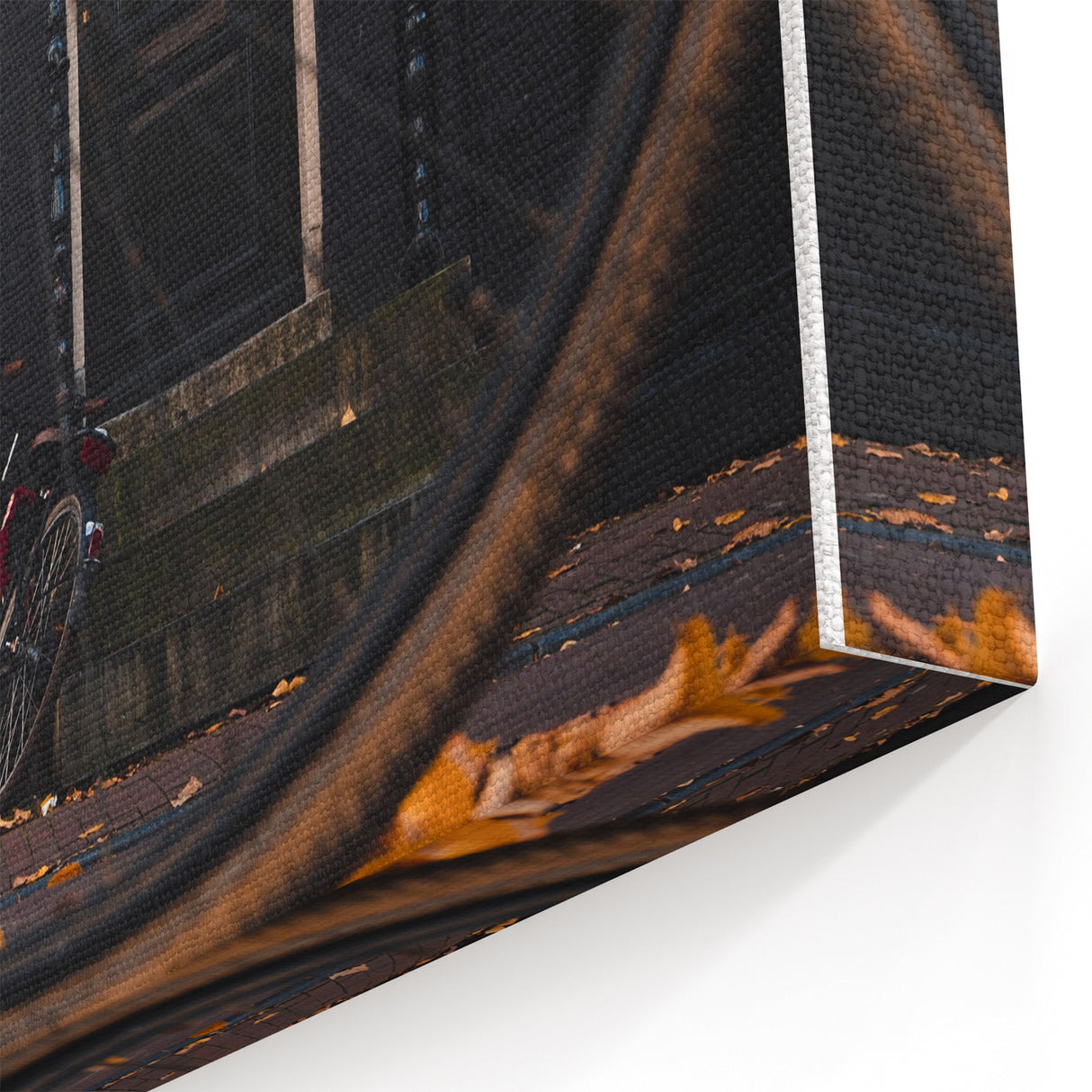 Rustic Bicycle Scene – Fall Wall Art for Cozy Autumn Decor