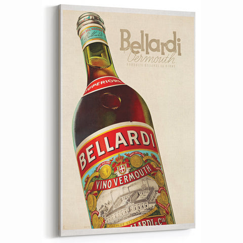 Vintage Bellardi Vermouth Advertising Poster - Retro Wall Art