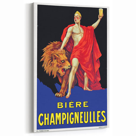 Vintage Bière Champigneulles Advertising Poster - Retro Wall Art