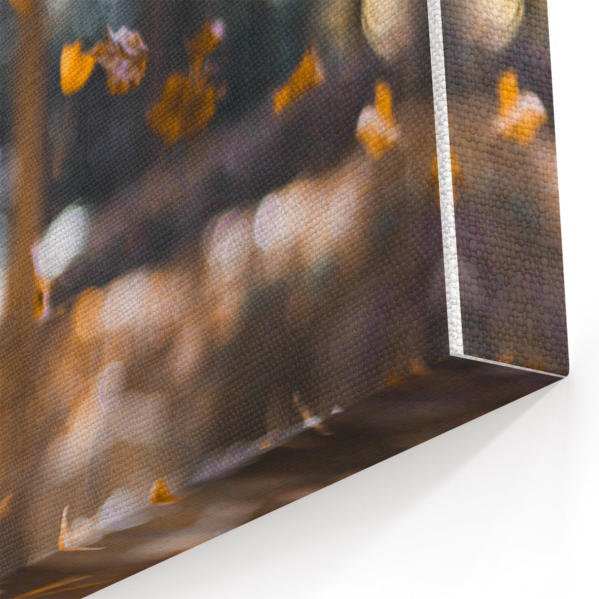Falling Autumn Leaves in Forest – Fall Wall Art for Cozy Decor