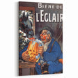 Vintage Advertising Poster: Bière de l'Eclair Retro Wall Art