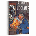 Vintage Advertising Poster: Bière de l'Eclair Retro Wall Art