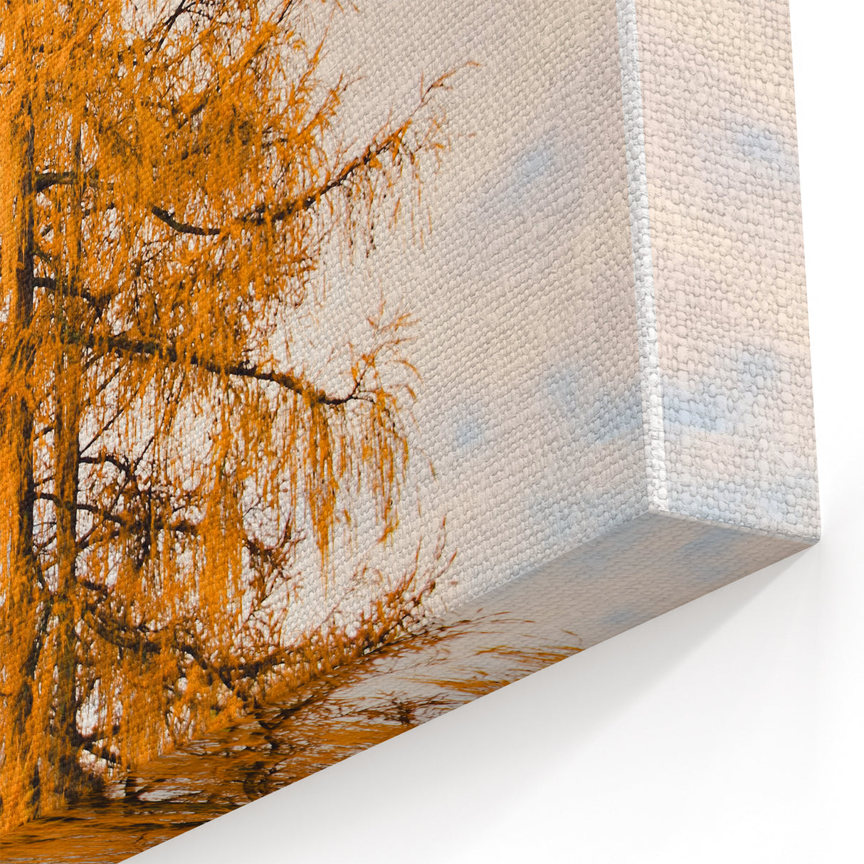 Golden Autumn Tree in Meadow – Fall Wall Art for Nature Lovers