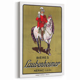 Vintage Advertising Poster: Bières Laubenheimer Retro Wall Art