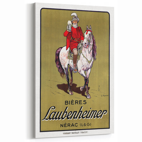 Vintage Advertising Poster: Bières Laubenheimer Retro Wall Art