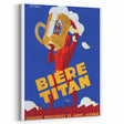 Vintage Advertising Poster: Bières Titan Retro Wall Art