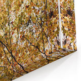Golden Autumn Canopy – Fall Wall Art for Tranquil Interiors