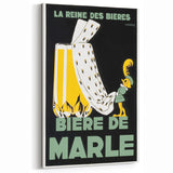 Vintage Advertising Poster: Bières de Marle Retro Wall Art