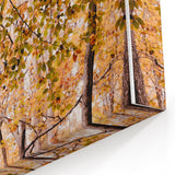 Golden Autumn Foliage – Fall Wall Art for Elegant Seasonal Decor