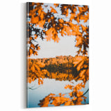 Autumn Lake Reflection – Fall Wall Art for Serene Home Décor