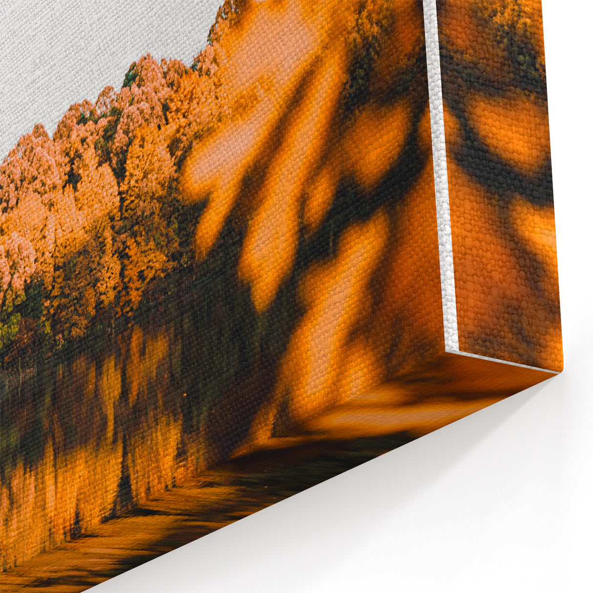 Autumn Lake Reflection – Fall Wall Art for Serene Home Décor