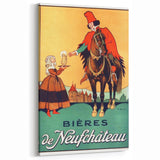 Vintage Advertising Poster: Bières de Neufchâteau Retro Wall Art