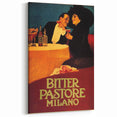 Vintage Advertising Poster: Bitter Pastore Milano Retro Wall Art