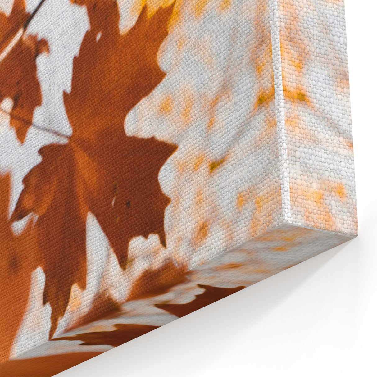 Autumn Canvas Art - Fall Leaves Wall Decor for Seasonal Home