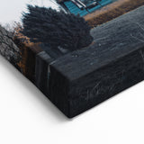 Fall Canvas Art - Rustic Windmill Autumn Landscape Wall Decor