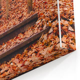 Fall Wall Decor - Autumn Pathway Canvas Art for Rustic Interiors