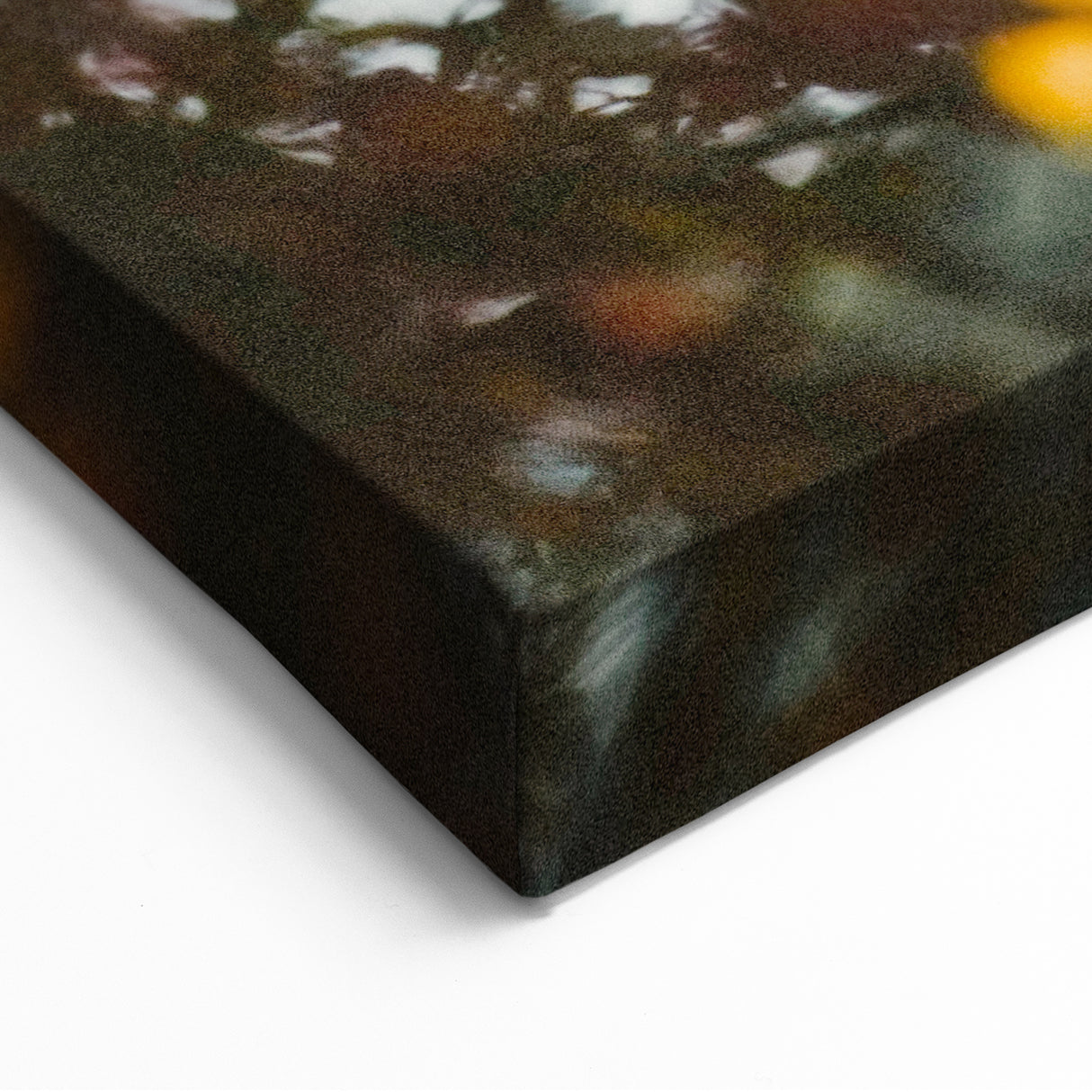 Fall Canvas Art - Autumn Leaves Wall Decor with Golden Glow