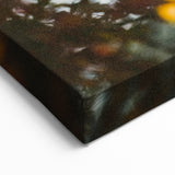 Fall Canvas Art - Autumn Leaves Wall Decor with Golden Glow