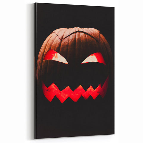Fall Wall Decor - Spooky Jack-o'-Lantern Halloween Canvas