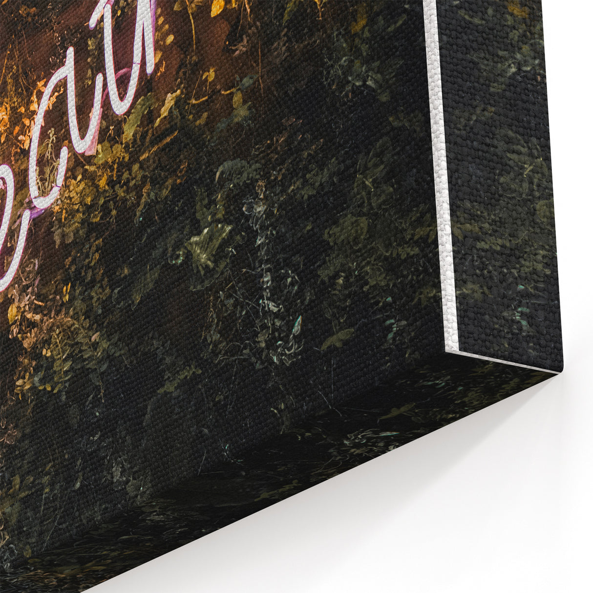 And Breathe Neon Sign - Fall Wall Art and Autumn Canvas Art