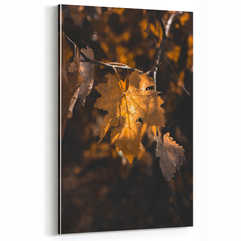 Golden Autumn Leaves - Fall Wall Art and Autumn Canvas Print