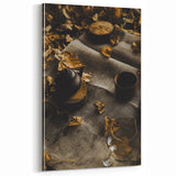 Autumn Tea Ritual - Fall Wall Art and Cozy Fall Canvas Print