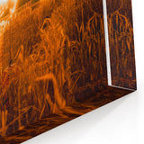 Harvest Night Lights - Fall Canvas Art and Autumn Wall Decor