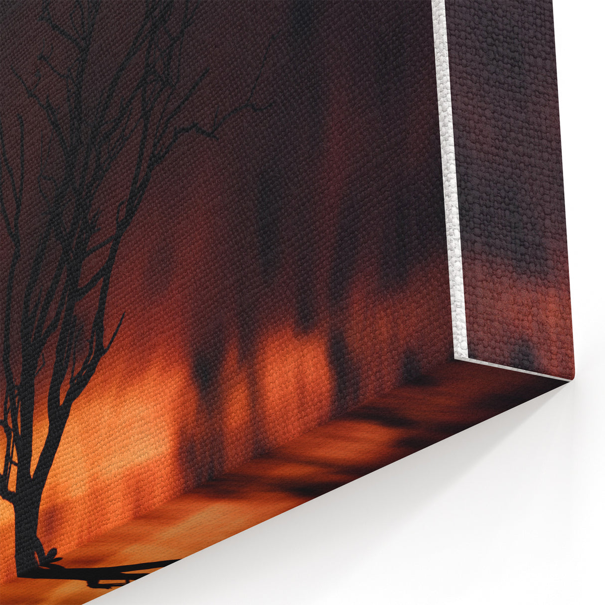 Autumn Twilight Tree - Fall Wall Art and Sunset Canvas Print